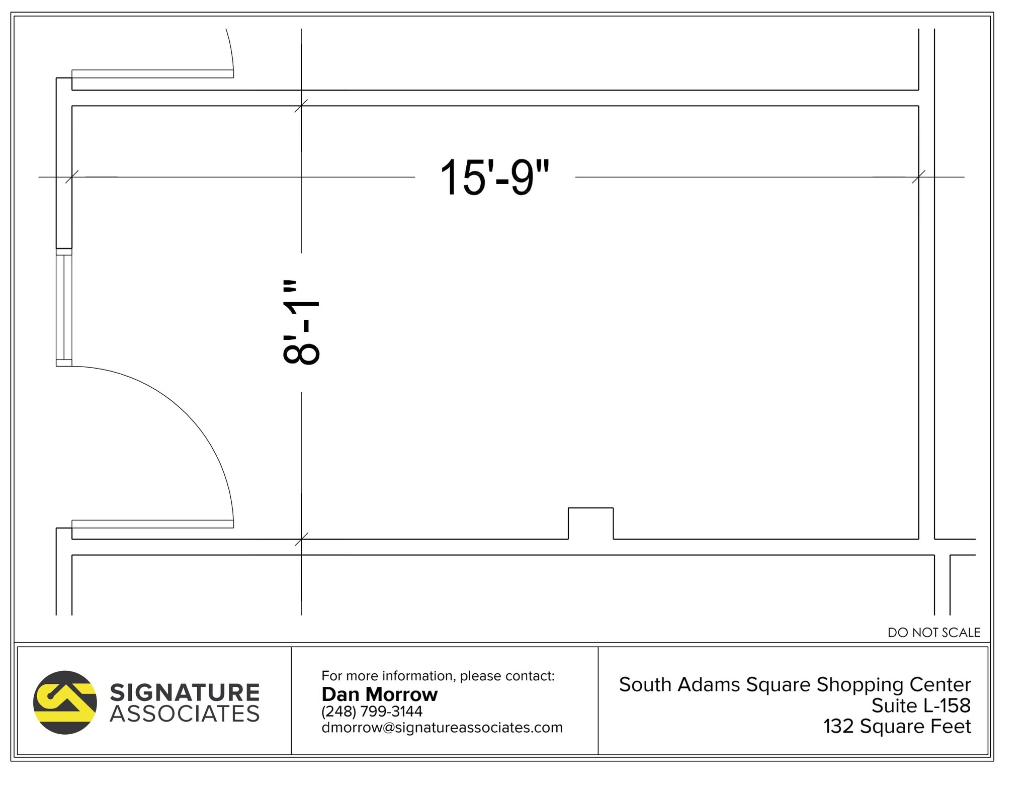 725 S Adams Rd, Birmingham, MI à louer Plan d’étage– Image 1 sur 1