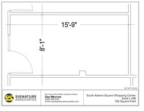 725 S Adams Rd, Birmingham, MI à louer Plan d’étage– Image 1 sur 1