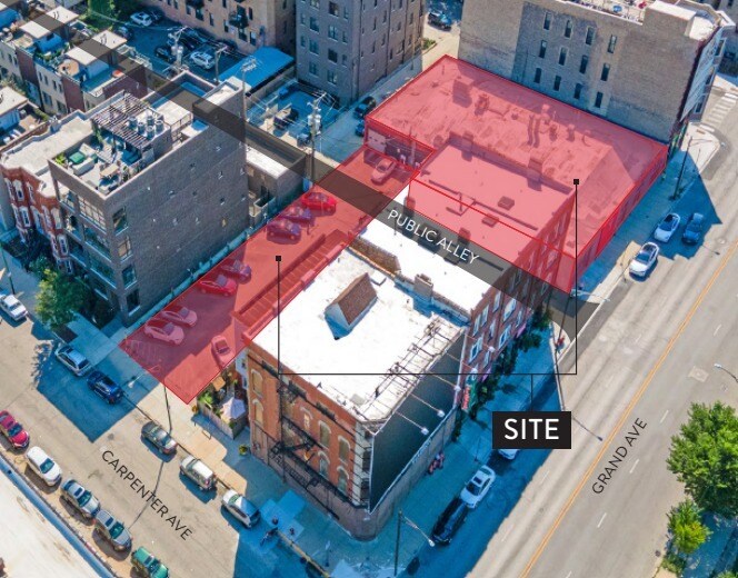 1053-1055 W Grand Ave, Chicago, IL à louer - Aérien – Image 2 sur 2