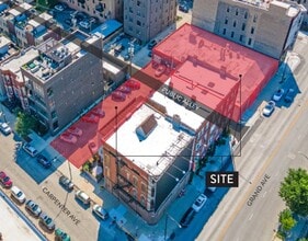 1053-1055 W Grand Ave, Chicago, IL - VUE AÉRIENNE  vue de carte