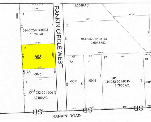 13611 Rankin Cor W, Houston, TX à vendre - Plan cadastral – Image 2 sur 6