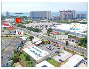 10100 Hutchison Blvd, Panama City Beach, FL - VUE AÉRIENNE  vue de carte - Image1