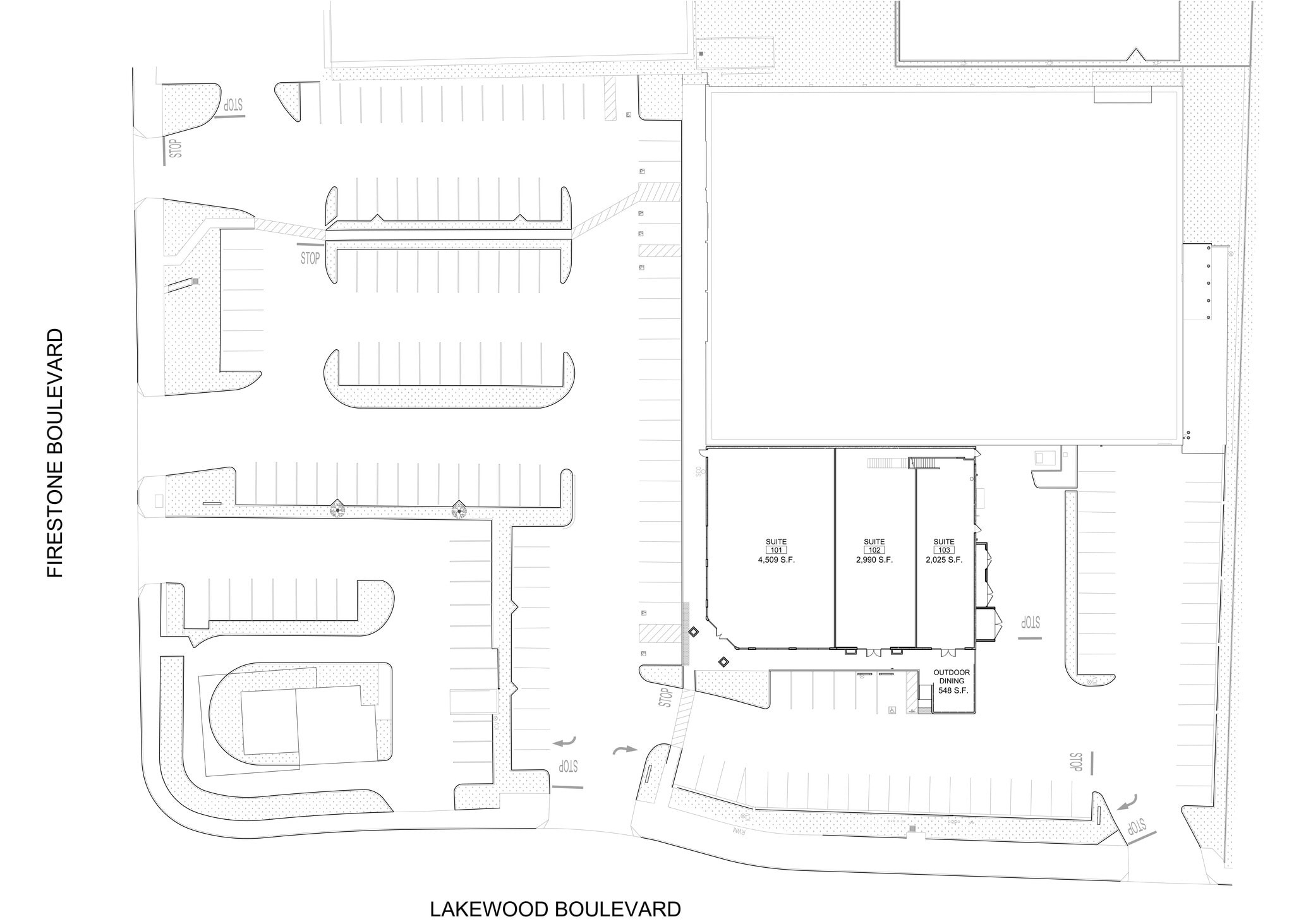 9018 Firestone Blvd, Downey, CA à louer Plan de site– Image 1 sur 2