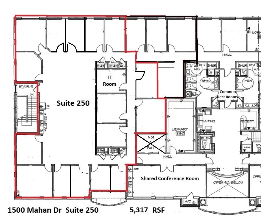 1500 Mahan Dr, Tallahassee, FL à louer Plan d’étage– Image 1 sur 1