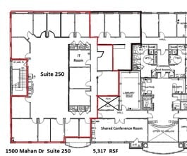 1500 Mahan Dr, Tallahassee, FL à louer Plan d’étage– Image 1 sur 1