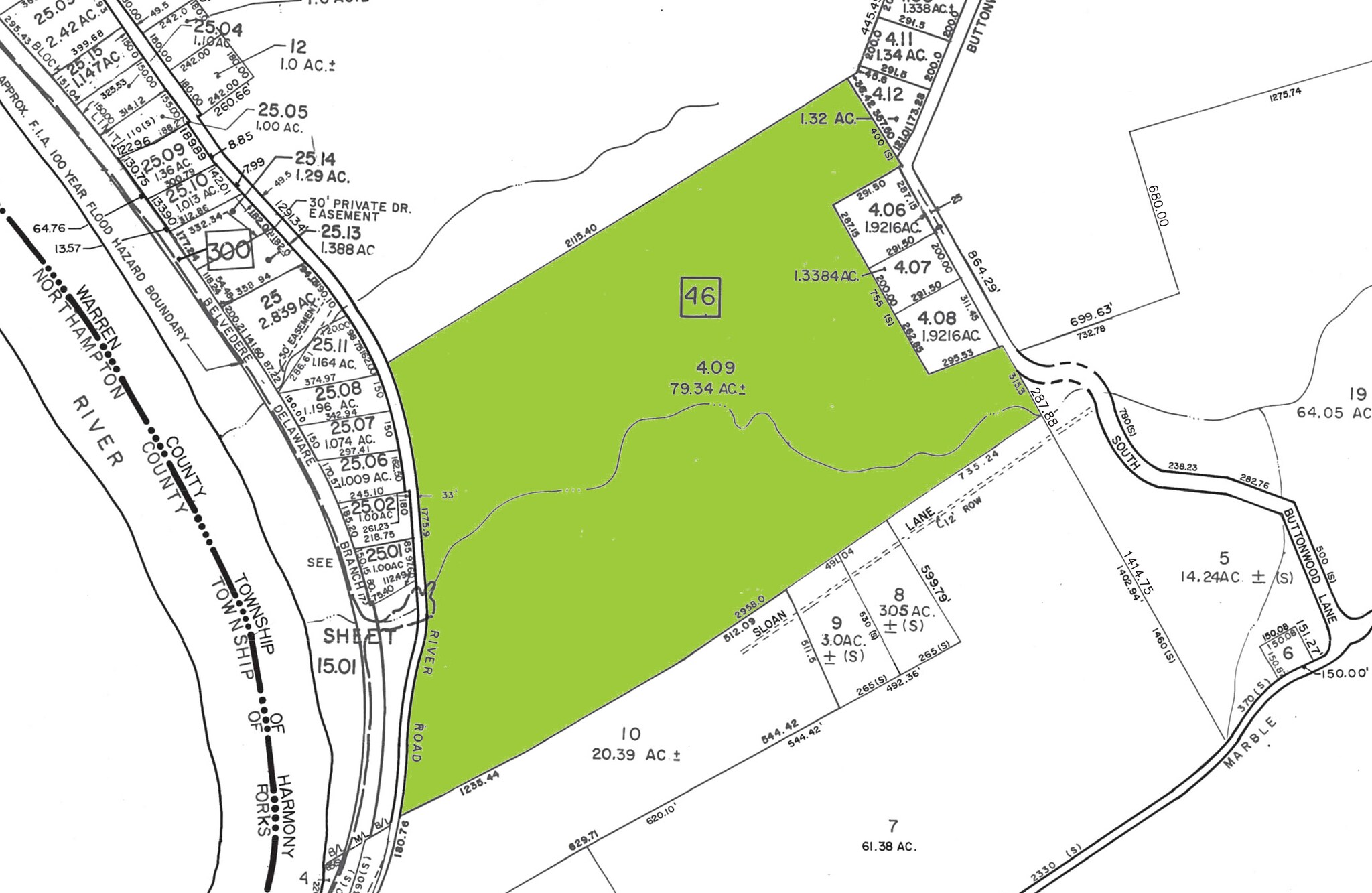 119 Buttonwood Ln, Phillipsburg, NJ à vendre Plan cadastral– Image 1 sur 2