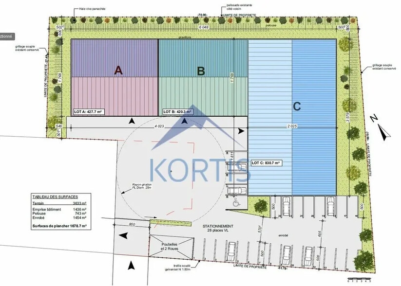 Local d'activités dans Guéreins à vendre - Plan de site – Image 2 sur 2