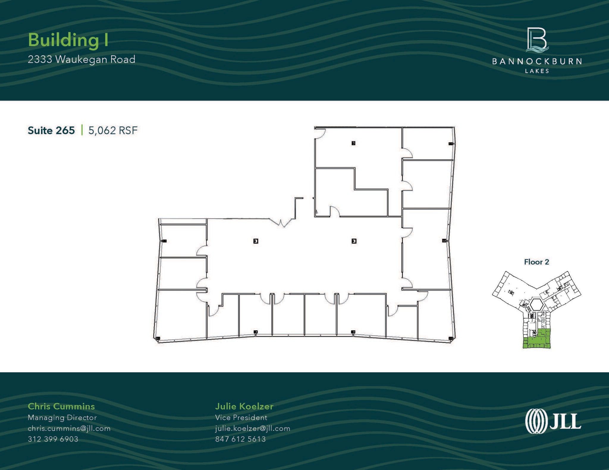 2333 Waukegan Rd, Bannockburn, IL à louer Plan d’étage– Image 1 sur 1