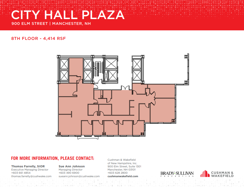 900 Elm St, Manchester, NH à louer Plan d’étage– Image 1 sur 1