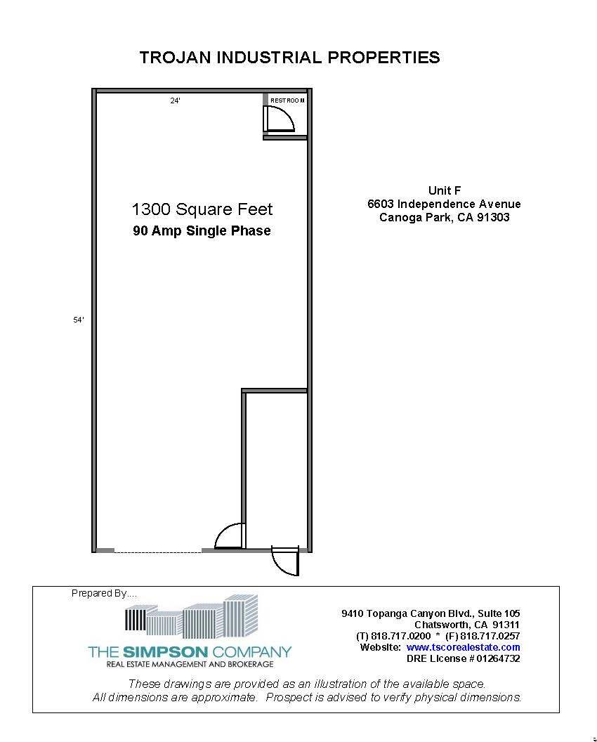 6603 Independence Ave, Canoga Park, CA à louer Plan d’étage– Image 1 sur 1