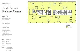 15545 Sand Canyon Ave, Irvine, CA à louer Plan d’étage– Image 1 sur 1