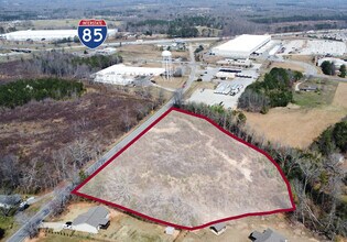 Midway Industrial Park, Pelzer, SC - Vue aérienne vue de carte