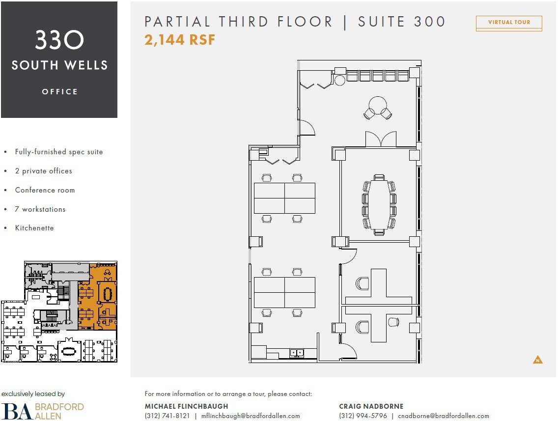 330 S Wells St, Chicago, IL à louer Plan d’étage– Image 1 sur 8