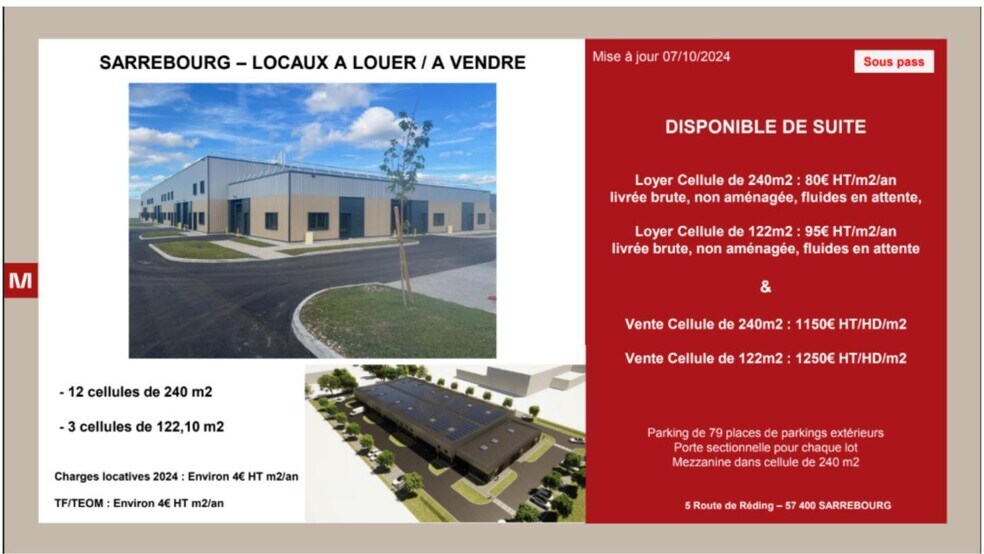 Local d’activités dans Sarrebourg à louer - Photo de l’immeuble – Image 1 sur 1