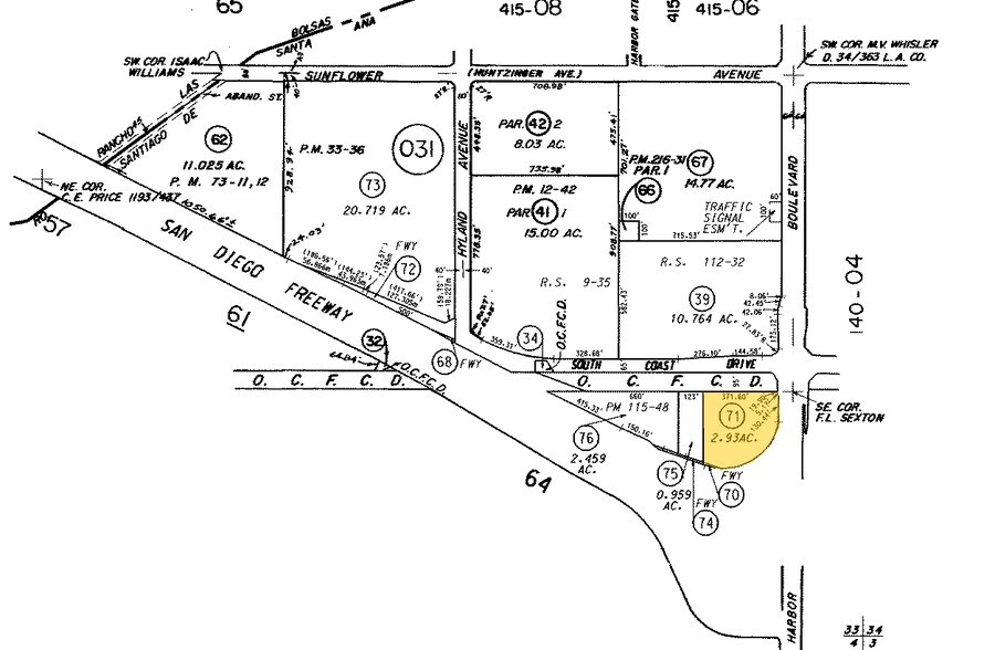 1503 S Coast Dr, Costa Mesa, CA à louer - Plan cadastral – Image 2 sur 2