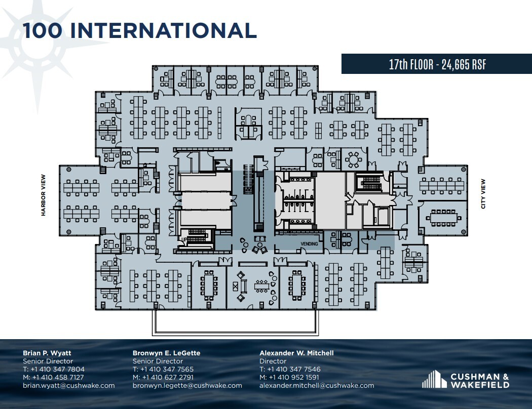 100 International Dr, Baltimore, MD à louer Plan d’étage– Image 1 sur 1