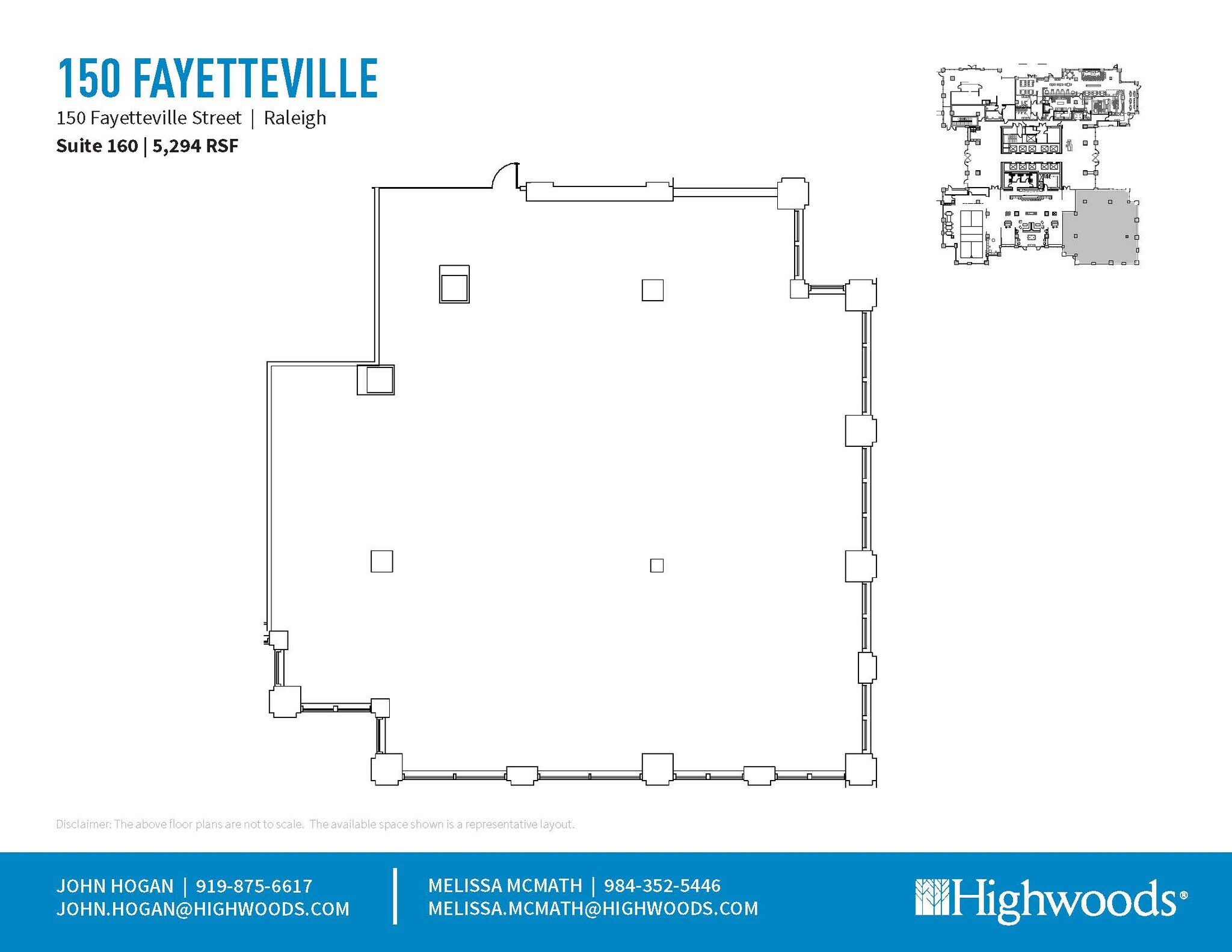 150 Fayetteville St, Raleigh, NC à louer Plan d’étage– Image 1 sur 1