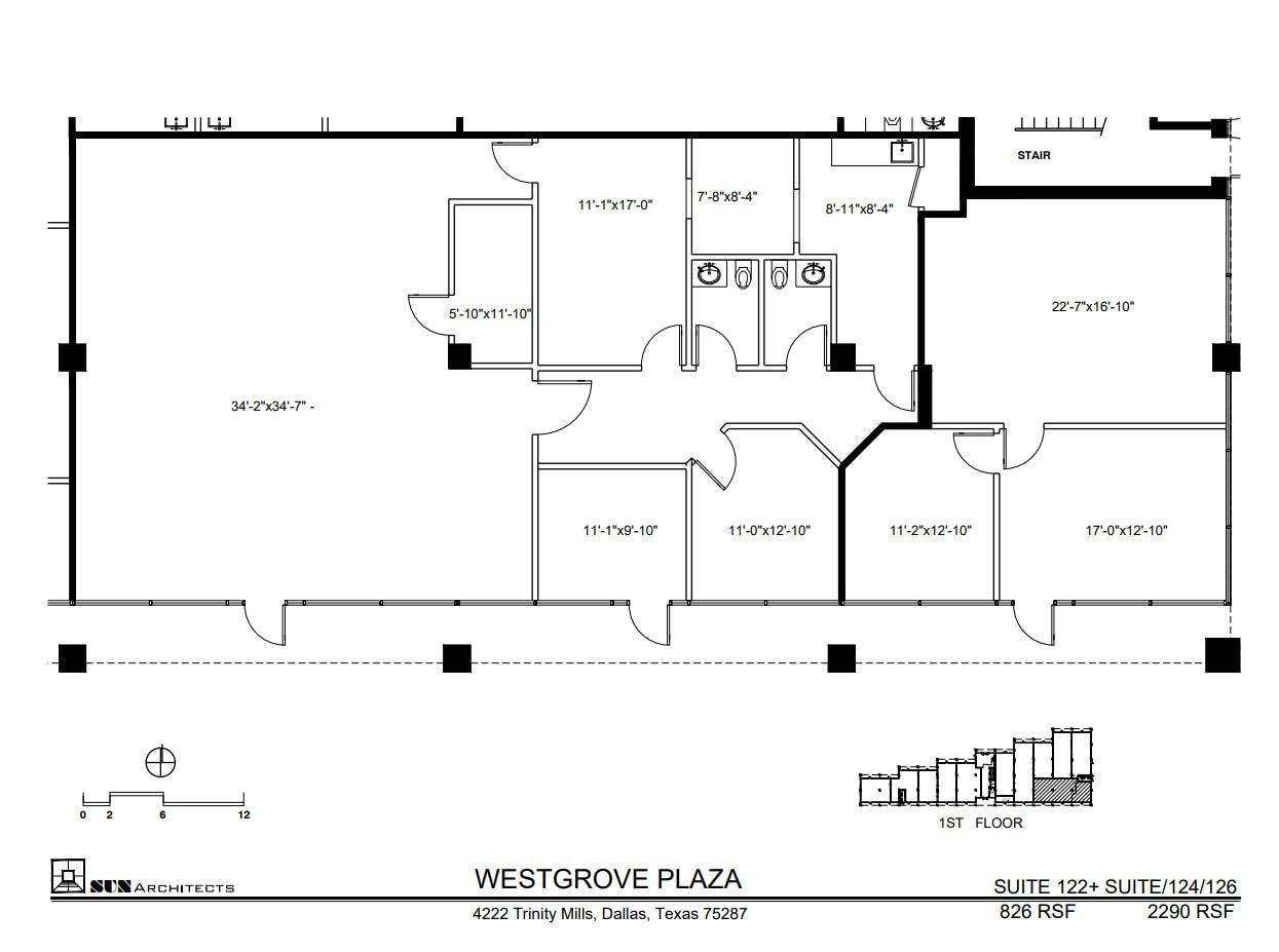 4222 Trinity Mills Rd, Dallas, TX à louer Plan d’étage– Image 1 sur 1