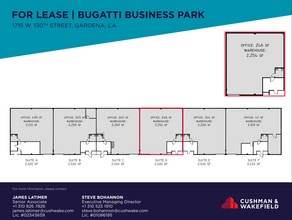 1715 W 130th St, Gardena, CA à louer Plan d’étage– Image 1 sur 2