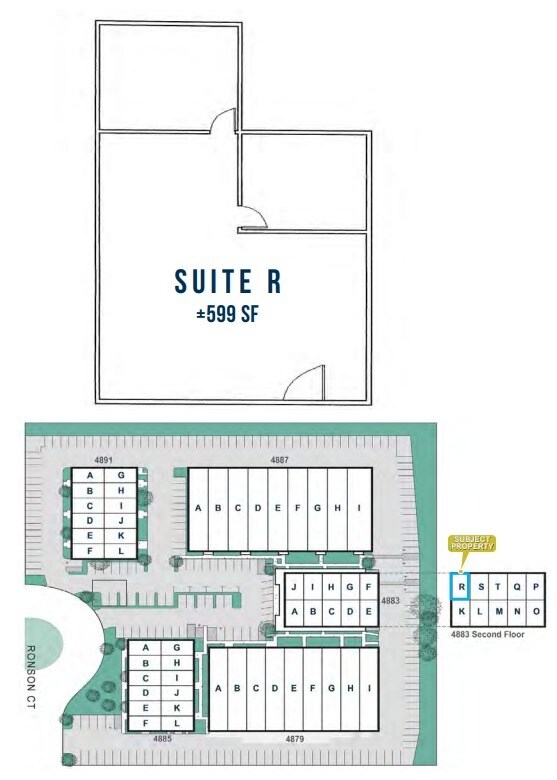 4883 Ronson Ct, San Diego, CA à louer Plan d’étage– Image 1 sur 1