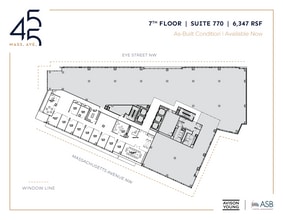 455 Massachusetts Ave NW, Washington, DC à louer Plan d’étage– Image 1 sur 1