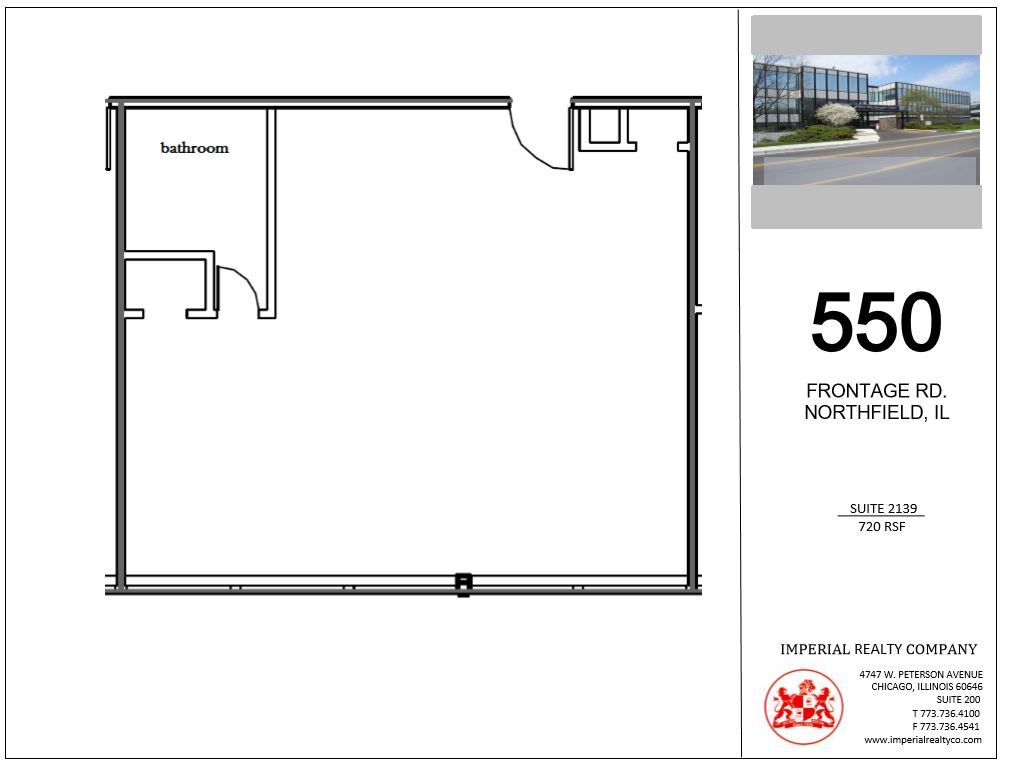 540-550 W Frontage Rd, Northfield, IL à louer Plan d’étage– Image 1 sur 3