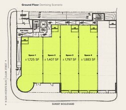 8873 W Sunset Blvd, West Hollywood, CA à louer Plan de site– Image 1 sur 1