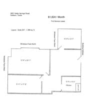 4851 Keller Springs Rd, Addison, TX à louer Plan d’étage– Image 1 sur 1