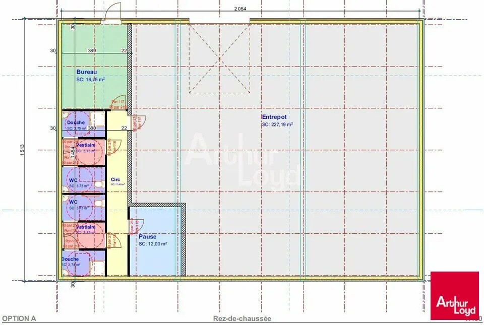 Local d’activités dans Vineuil à louer Plan d’étage– Image 1 sur 4