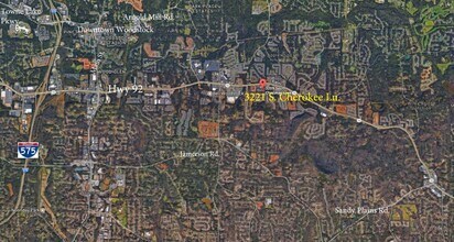 3221 S Cherokee Ln, Woodstock, GA - Vue aérienne vue de carte