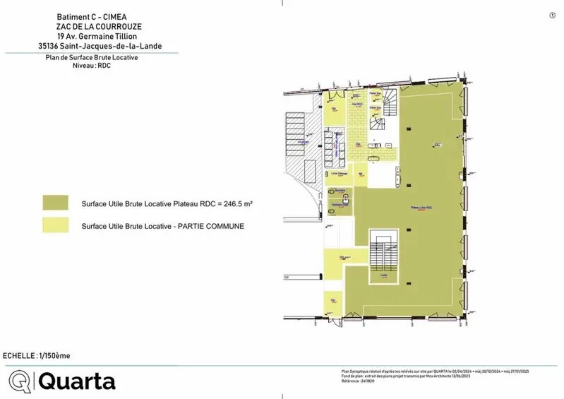 Bureau dans Rennes à vendre - Plan d’étage – Image 2 sur 4