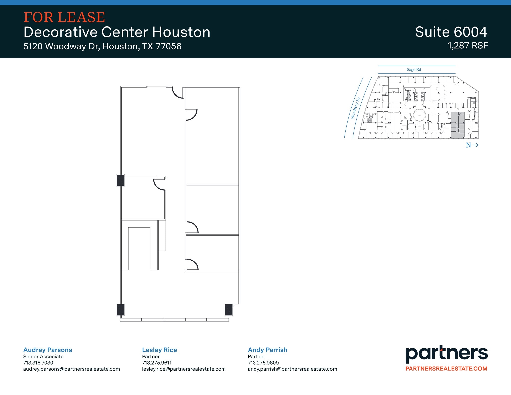 5120 Woodway Dr, Houston, TX à louer Plan de site– Image 1 sur 1
