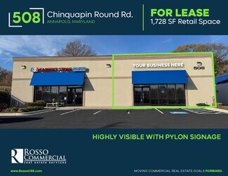 Plus de détails pour 508 Chinquapin Round Rd, Annapolis, MD - Local commercial à louer