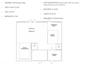 1305 Simpson Way, Escondido, CA à louer Plan d’étage– Image 2 sur 2