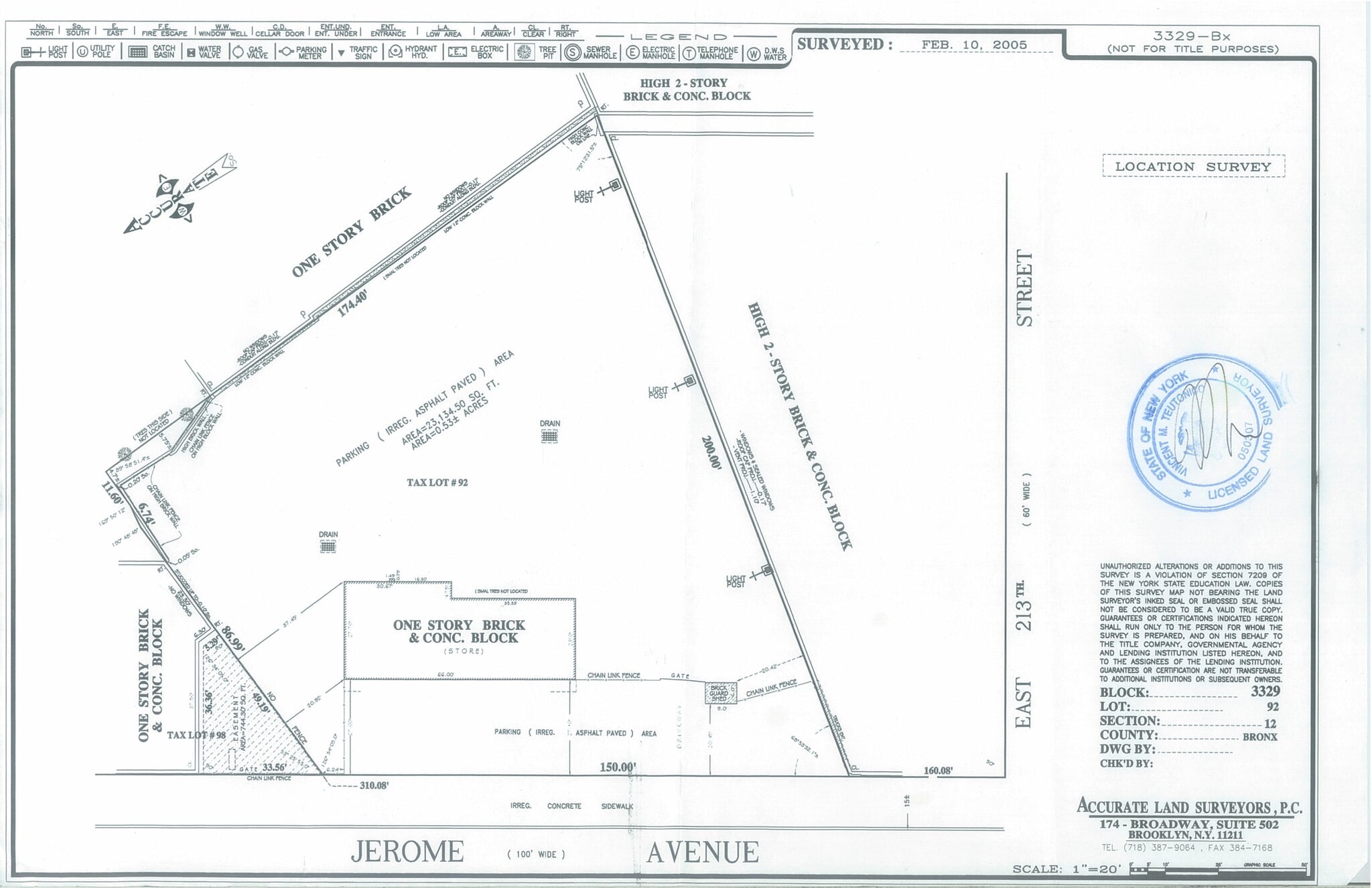 3604 Jerome Ave, Bronx, NY à louer Plan de site– Image 1 sur 1