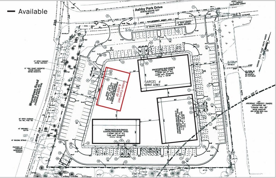 100 Ashby Park Dr, Williamsburg, VA à louer - Plan de site – Image 1 sur 3