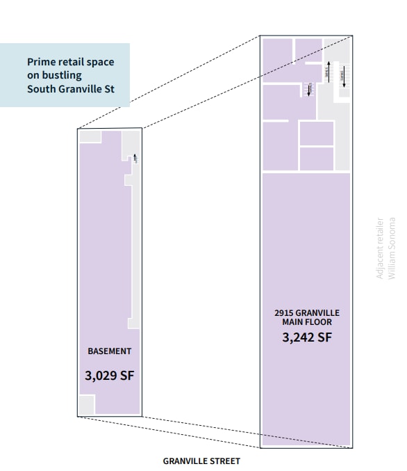 2915 Granville St, Vancouver, BC à louer Plan d’étage– Image 1 sur 1