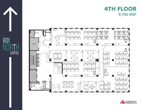 801 N Capitol St NE, Washington, DC à louer Plan d’étage– Image 1 sur 1