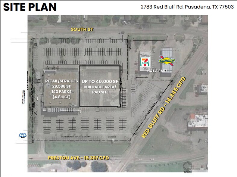 2783 Red Bluff Rd, Pasadena, TX à louer - Plan de site – Image 1 sur 2