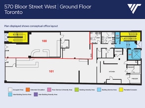 568-570 Bloor St W, Toronto, ON à louer Plan d’étage– Image 1 sur 1