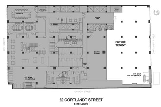 22 Cortlandt St, New York, NY à louer Plan d’étage– Image 1 sur 1