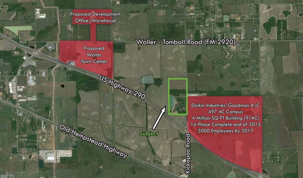 US 290 & Kickapoo Rd, Waller, TX à vendre - Photo principale – Image 1 sur 14