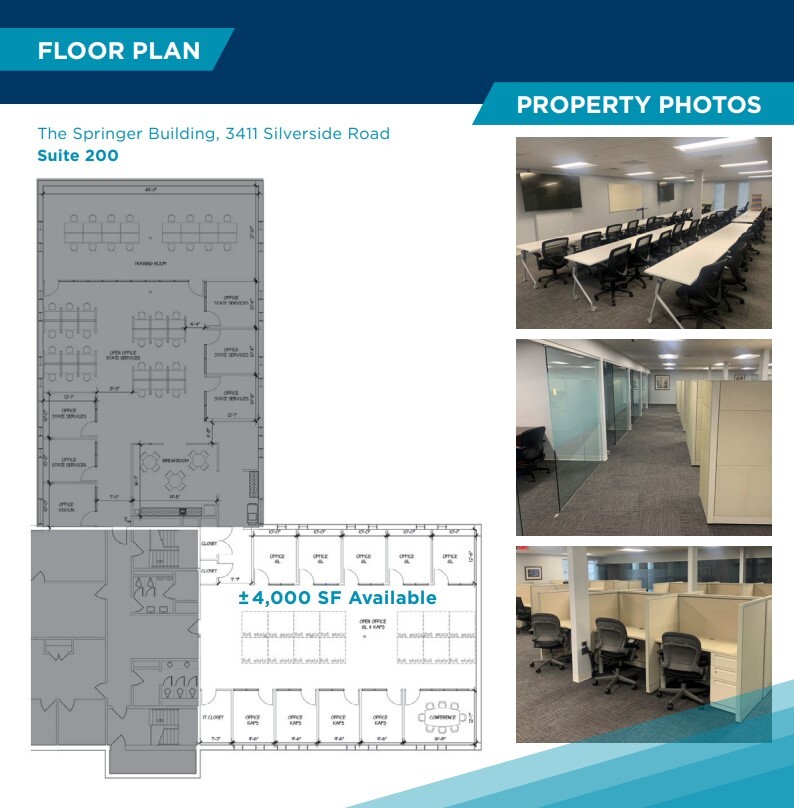 3411 Silverside Rd, Wilmington, DE à louer Plan d’étage– Image 1 sur 1