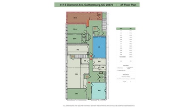 417 E Diamond Ave, Gaithersburg, MD à louer Plan d’étage– Image 1 sur 5