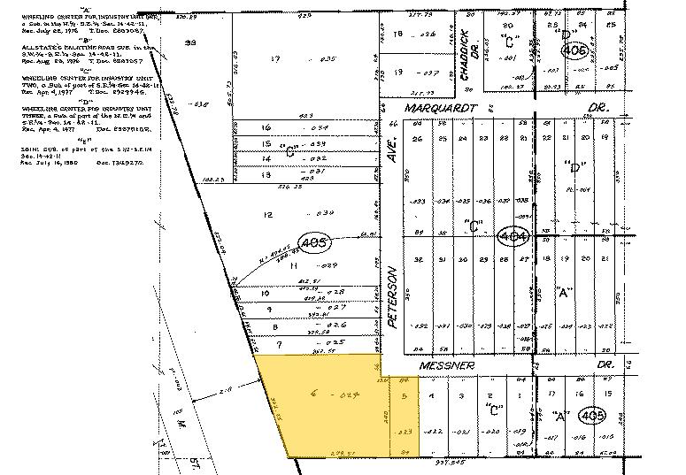 1-5 Messner Dr, Wheeling, IL à louer - Plan cadastral – Image 3 sur 4