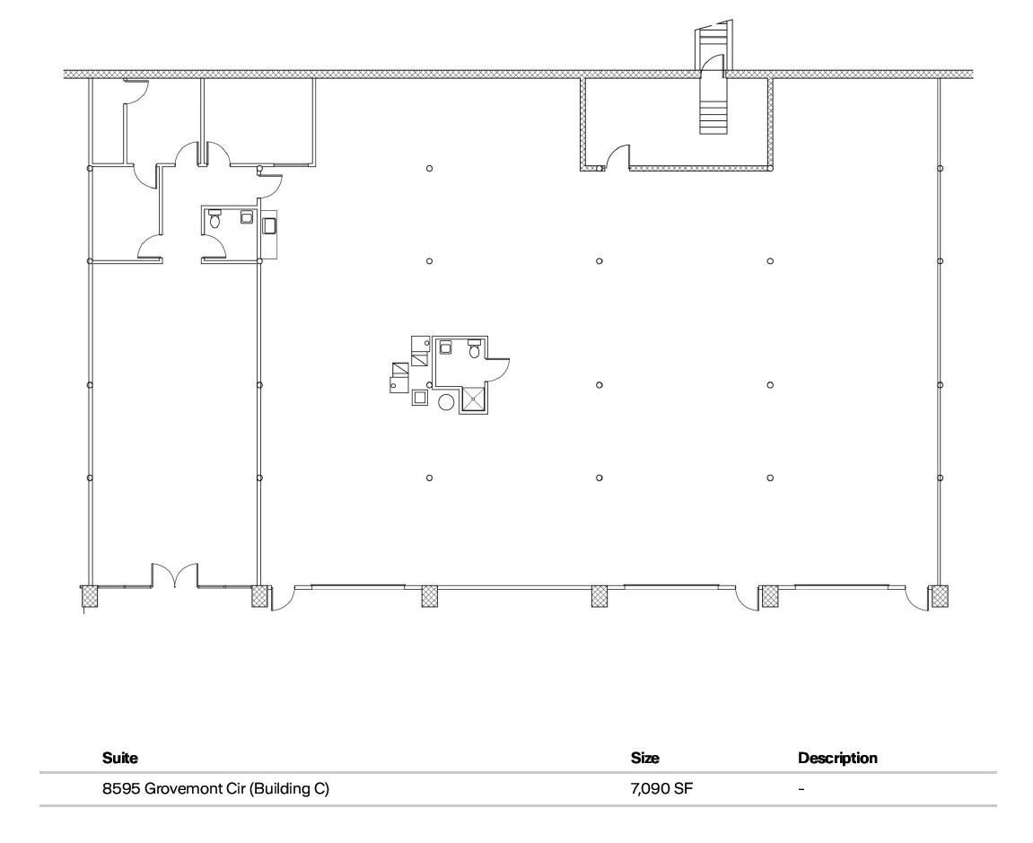 8565-8637 Grovemont Cir, Gaithersburg, MD à louer Plan d’étage– Image 1 sur 1