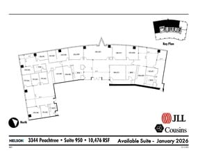 3344 Peachtree Rd NE, Atlanta, GA à louer Plan d’étage– Image 1 sur 1