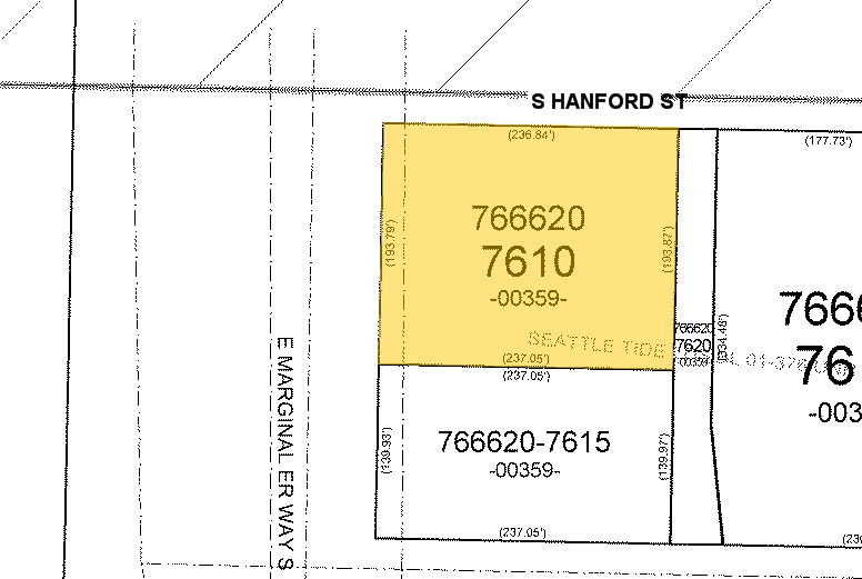 25-29 S Hanford St, Seattle, WA à louer - Plan cadastral – Image 2 sur 9