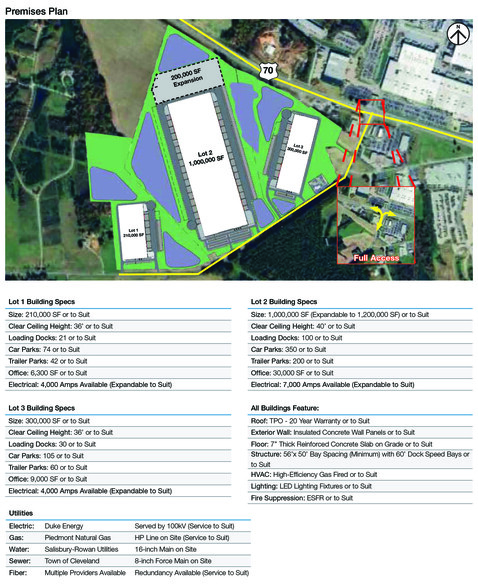 US-70 and Amity Hill rd, Cleveland, NC à louer - Plan de site – Image 2 sur 3