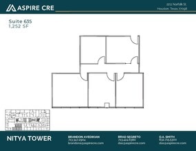 2211 Norfolk St, Houston, TX à louer Plan d’étage– Image 1 sur 2